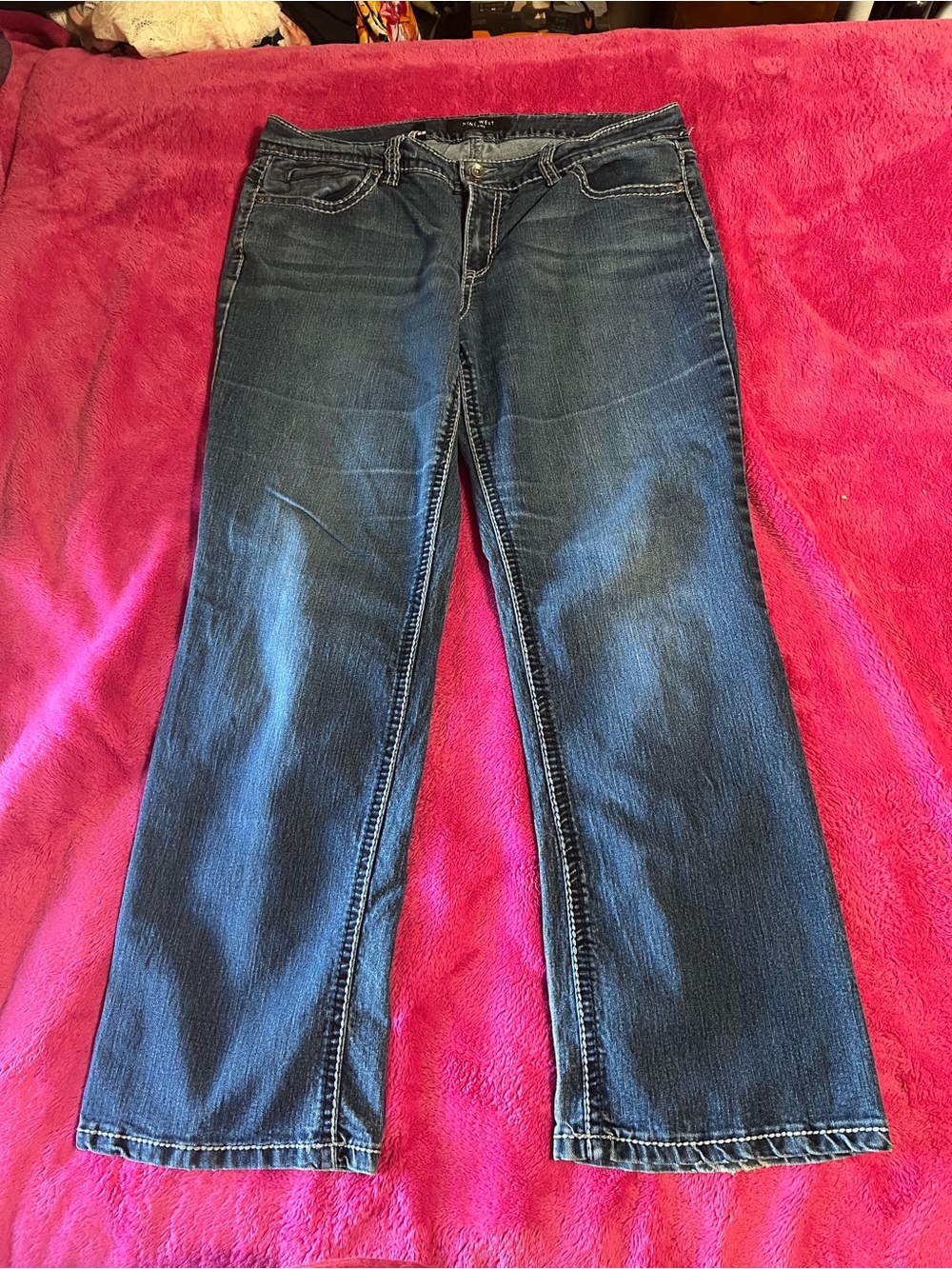 Nine West Dark Blue Boot Cut Jeans